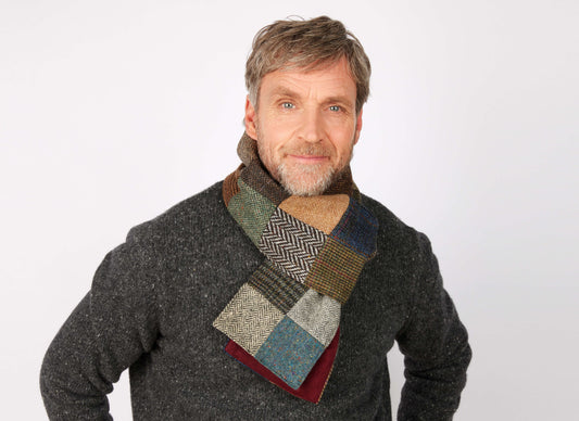 Scarf Patchwork Tweed / Corduroy