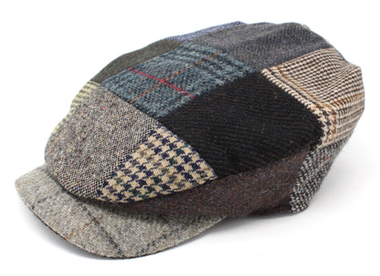 Hanna Hats Daithi Cap Patchwork Tweed