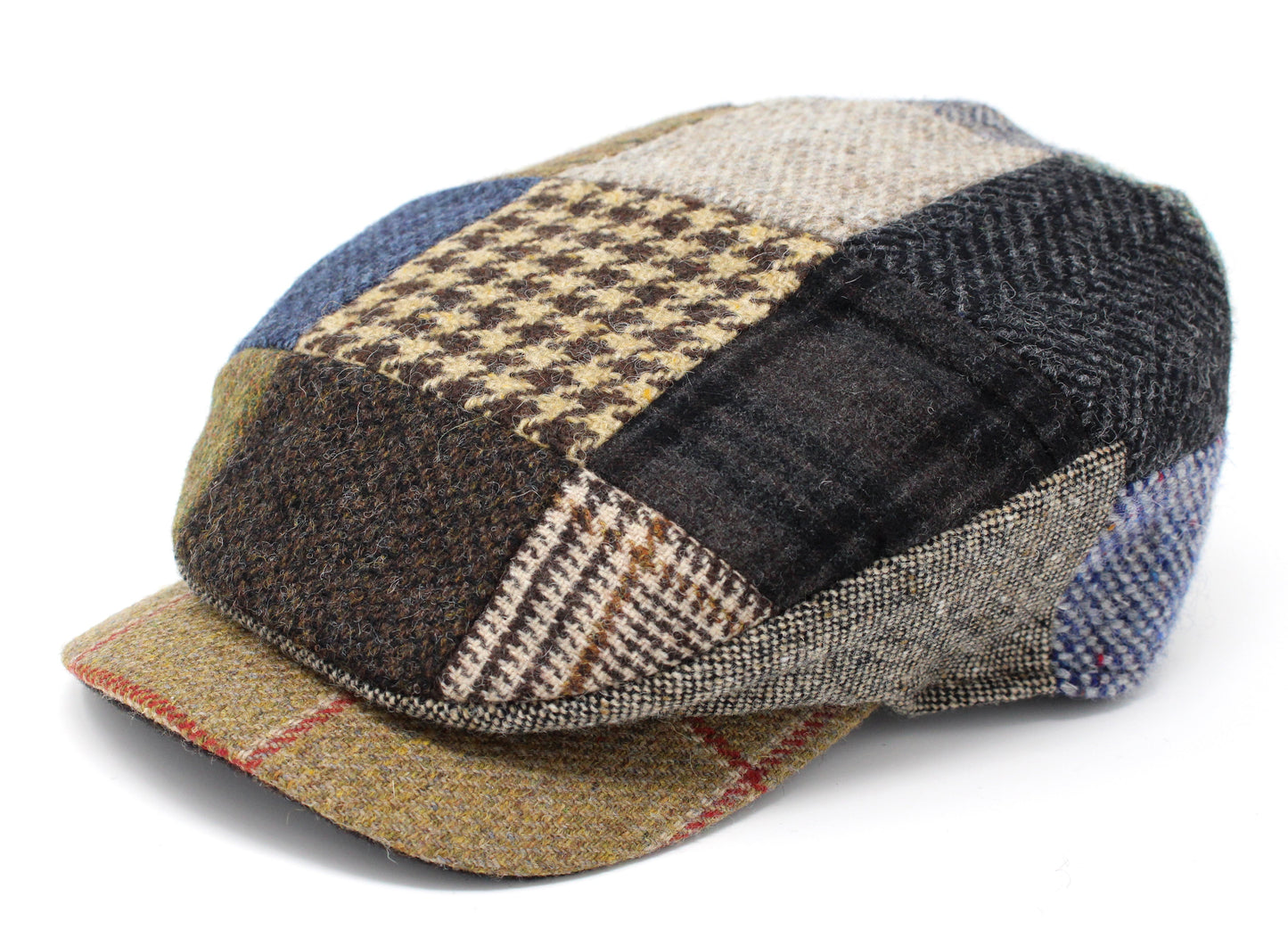 Hanna Hats Daithi Cap Patchwork Tweed